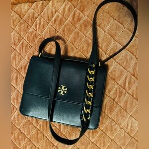 Tory Burch black leather shoulder/crossbody